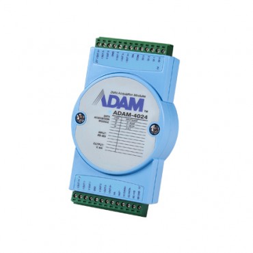 Analógový RS-485 I/O modul ADAM-4024, 4 analógové výstupy, 4 digitálne vstupy, Modbus/RTU