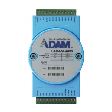 Digitálny RS-485 I/O modul ADAM-4055, 16 izolovaných digitálnych vstupov/výstupov, Modbus/RTU
