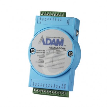 Ethernetový I/O modul ADAM-6066, 6 digitálnych vstupov, 6 výkonových relé výstupov, Modbus/TCP