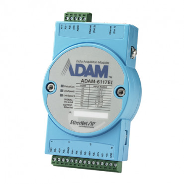 Real-Time EtherNet/IP I/O modul ADAM-6117EI, 8 izolovaných analógových vstupov