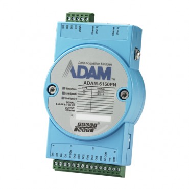 Real-Time PROFINET I/O modul ADAM-6150PN, 15 izolovaných digitálnych vstupov/výstupov
