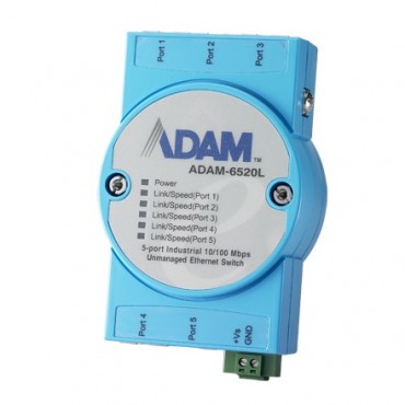 5-portový priemyselný switch ADAM-6520L