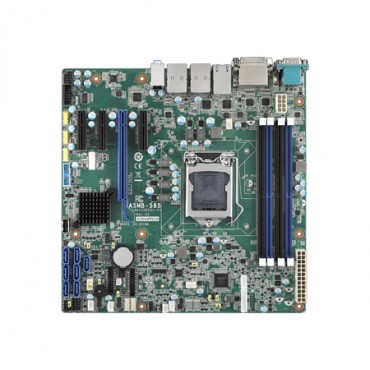 Priemyselná serverová MicroATX zákl. doska ASMB-585 s LGA 1151, 6./7. gen. Intel Core/Xeon E, DDR4, 4xPCIe, 13xUSB, 7xSATA3, 4x/2xLAN