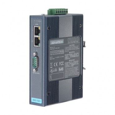 Sériový server 1xRS232/422/485 DB9 2xLAN RJ45 EKI-1521I s rozšírenými pracovnými teplotami