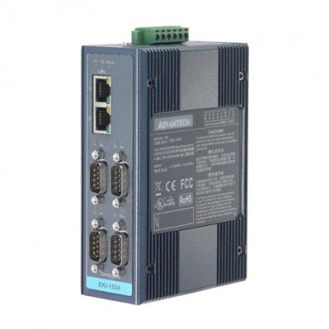 Sériový server 4xRS232/422/485 DB9 2xLAN RJ45 EKI-1524