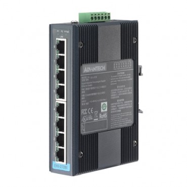 8-portový gigabitový priemyselný switch EKI-2728I s rozšírenými pracovnými teplotami