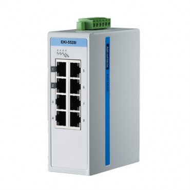 8-portový ProView switch EKI-5528I s rozšírenými pracovnými teplotami