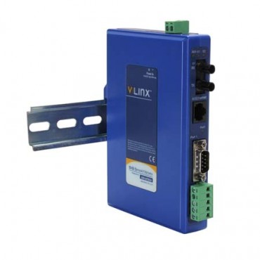 Brána Modbus BB-MESR921T-MT s 1x RS-232/422/485 DB9/svorkovnica, 1x RJ45 LAN, 1x Multi-mode ST optický kábel, -40 ~ +80°C