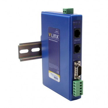 Brána Modbus BB-MESR921 s 1x RS-232/422/485 DB9/svorkovnica, 2x RJ45 LAN, -40 ~ +80 °C