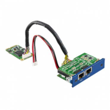 PCM-24R2PE, iDoor rozširujúci modul, 2x Gigabit Ethernet, IEEE 802.3af (PoE), mPCIe, RJ45