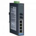 5-portový priemyselný switch EKI-2525MI-ST s 1x ST multi-mode optickým portom a s rozšírenými pracovnými teplotami -40~75°C
