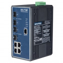 8-portový gigabitový manažovateľný priemyselný switch EKI-7758F s 4 SFP