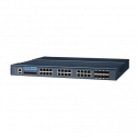 28-portový gigabitový IEC61850-3 priemyselný manažovateľný switch EKI-9228G-8CMI s napájaním 48DC