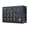 Priemyselný manažovateľný EN50155 PoE switch EKI-9510E-2GMPL s 8xFE M12 PoE, 2xGE M12, 24V/48V DC
