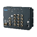 Priemyselný manažovateľný EN50155 switch EKI-9512-WV, 12x GbE M12, 24/36/48/72V/96V/110 VDC