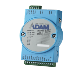 Ethernetový Daisy-chain I/O modul ADAM-6260, 6 relé výstupov, Modbus/TCP
