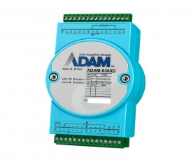 OPC UA Ethernet I/O modul ADAM-6360D s 8x relé (SSR), 14xDI a 6xDO