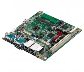 Priemyselná Mini-ITX základná doska AIMB-214 s Intel Atom N2600/D2550, CRT/HDMI/2xLVDS, 6xCOM, 2xLAN