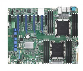 Priemyselná serverová proprietárna zákl. doska ASMB-975 s Dual LGA3647-P0, Intel Xeon Scalable, DDR4, 9xPCIe, 11xUSB, 8xSATA3, 2xM.2, 4xLAN, IPMI