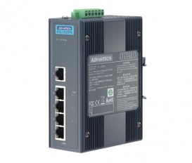 5-portový priemyselný PoE switch EKI-2525PA s napájaním 24/48VDC