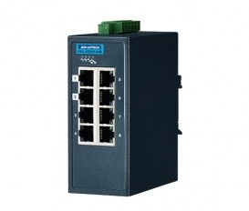 8-portový priemyselný manažovateľný switch EKI-5528I-MB, 8x FE RJ45, Modbus/TCP a rozšírenými pracovnými teplotami