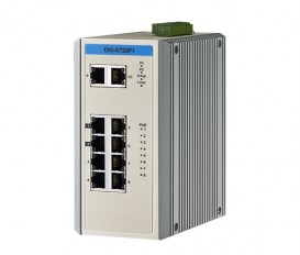 10-portový gigabitový priemyselný ProView PoE switch EKI-5729PI s rozšírenými pracovnými teplotami