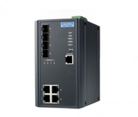 Priemyselný gigabitový manažovateľný switch EKI-7708G-2F s 4xGE, 4xSFP