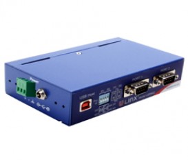 Priemyselný izolovaný prevodník BB-USR602, USB na 2x RS-232/422/485
