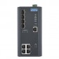8-portový gigabitový manažovateľný PoE priemyselný switch EKI-7708G-4FPI s 4xGE, 4xSFP a rozšírenými pracovnými teplotami